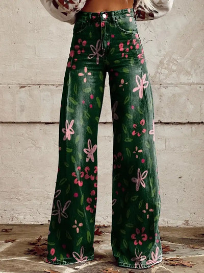 Talia | Tribal Print Wide-Leg Pants