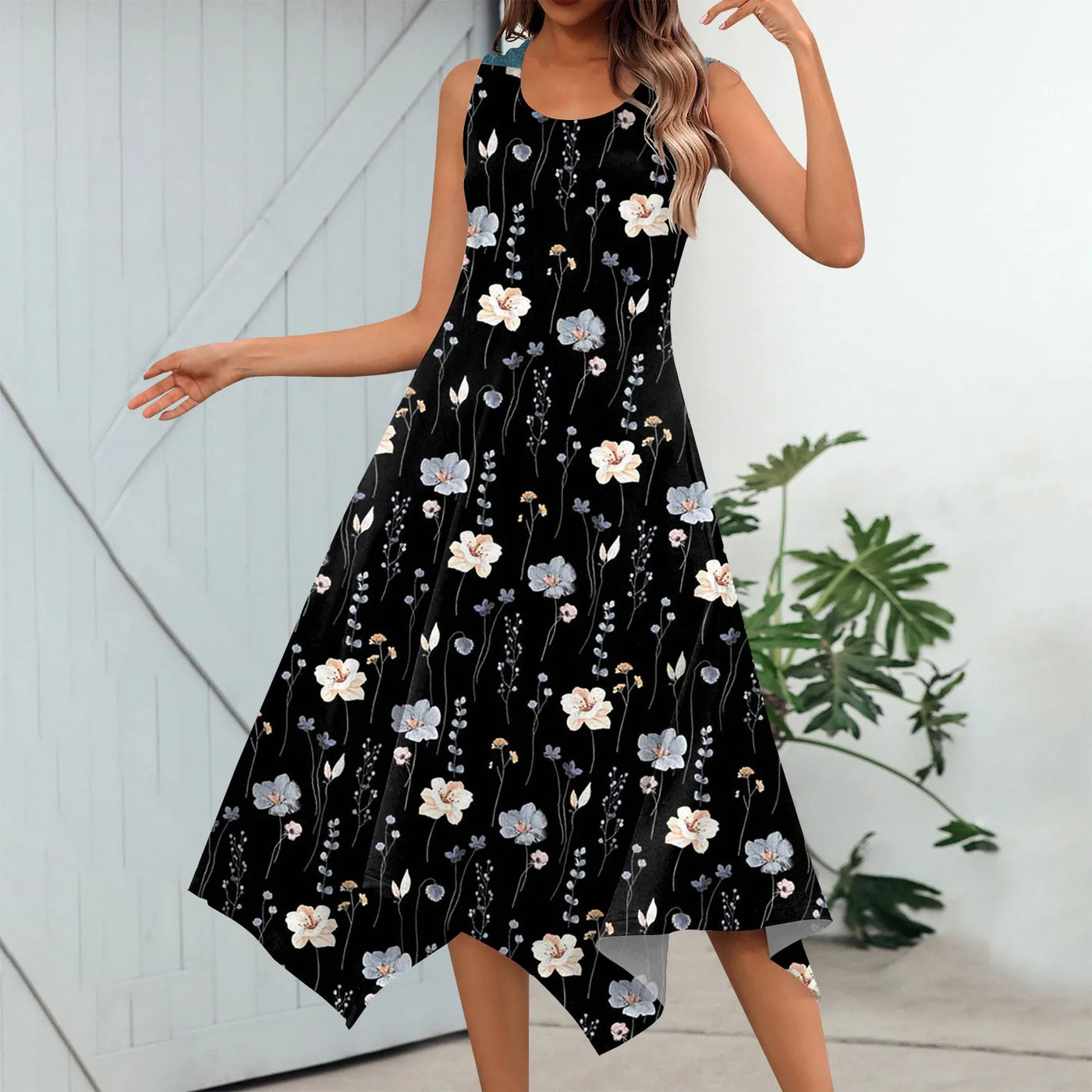 Maya | Playful Point Hem Dress