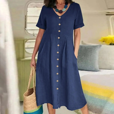Harper | Button Summer Dress