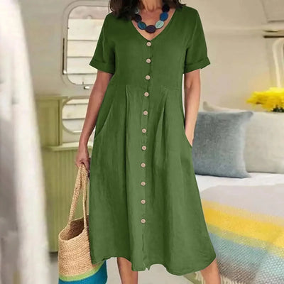 Harper | Button Summer Dress