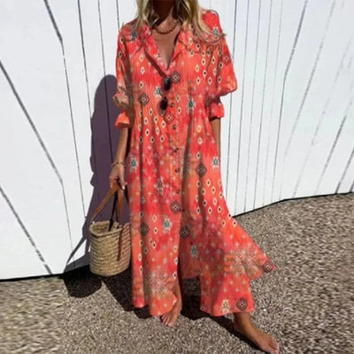 Beatrice | Colour Splash Boho Maxi Dress