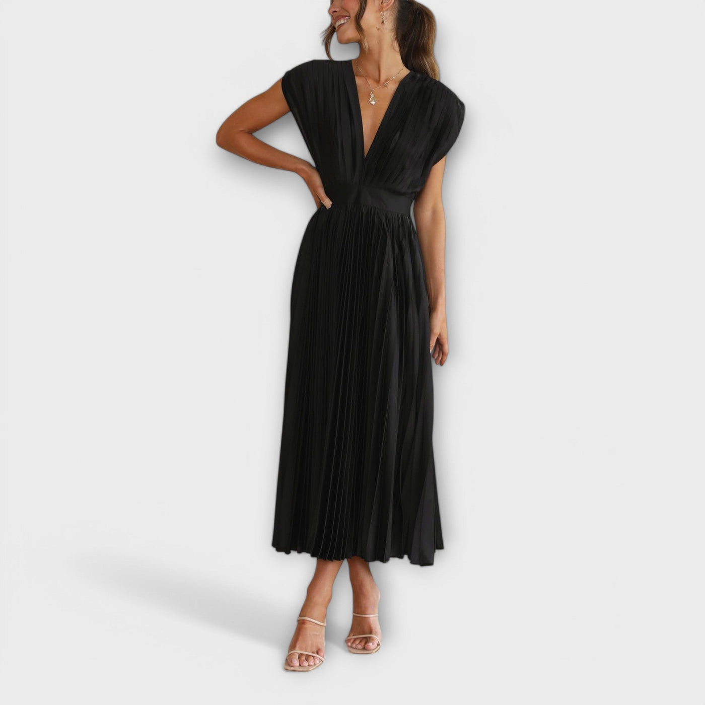 Maria | Elegant Pleated Style Dress