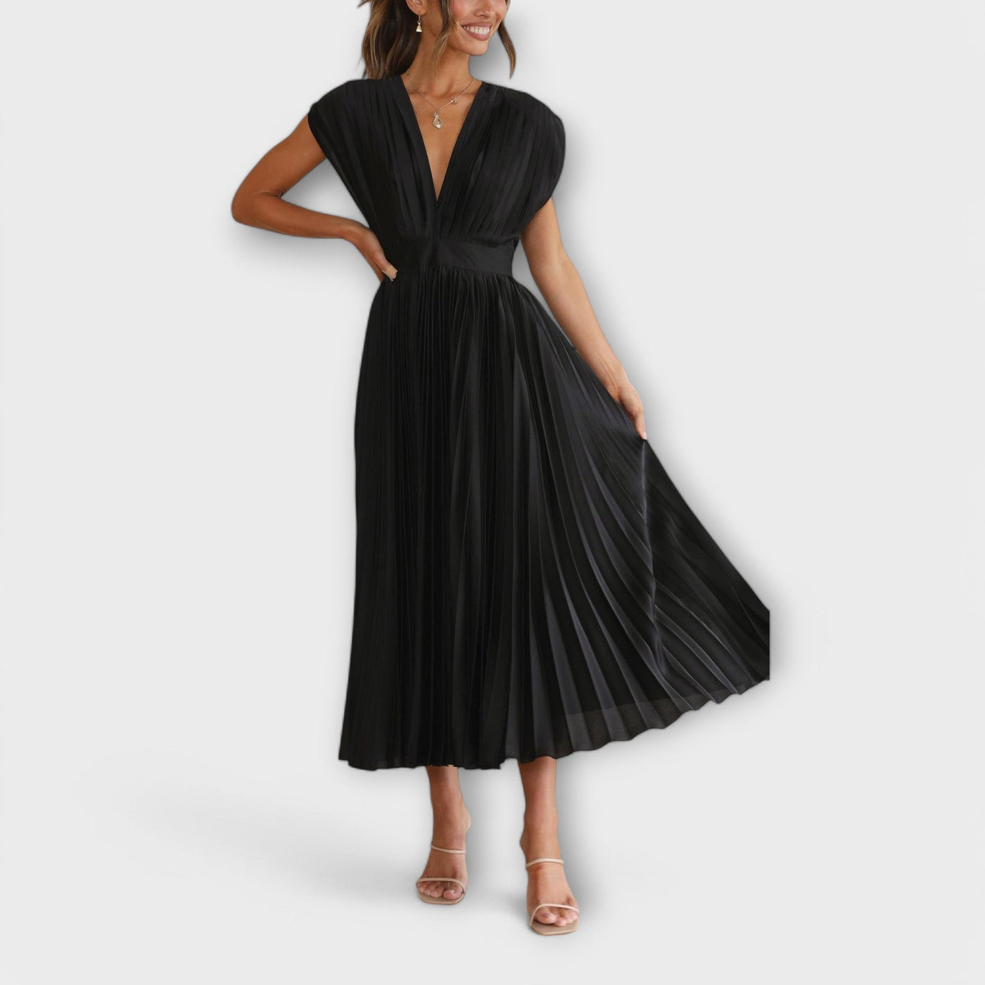 Maria | Elegant Pleated Style Dress