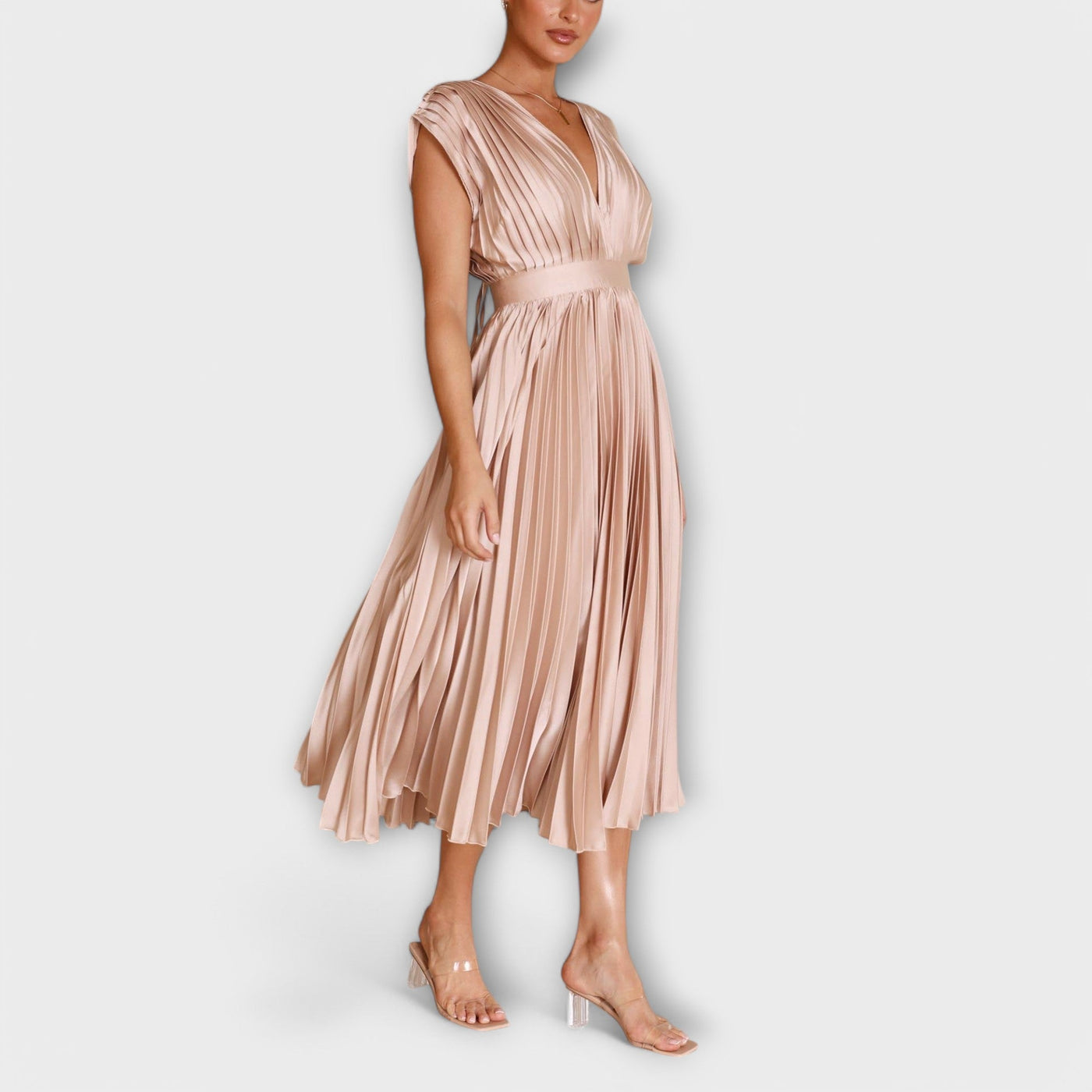 Maria | Elegant Pleated Style Dress