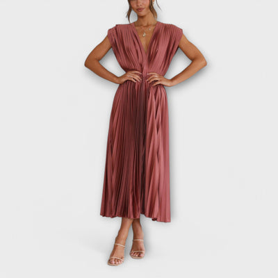 Maria | Elegant Pleated Style Dress