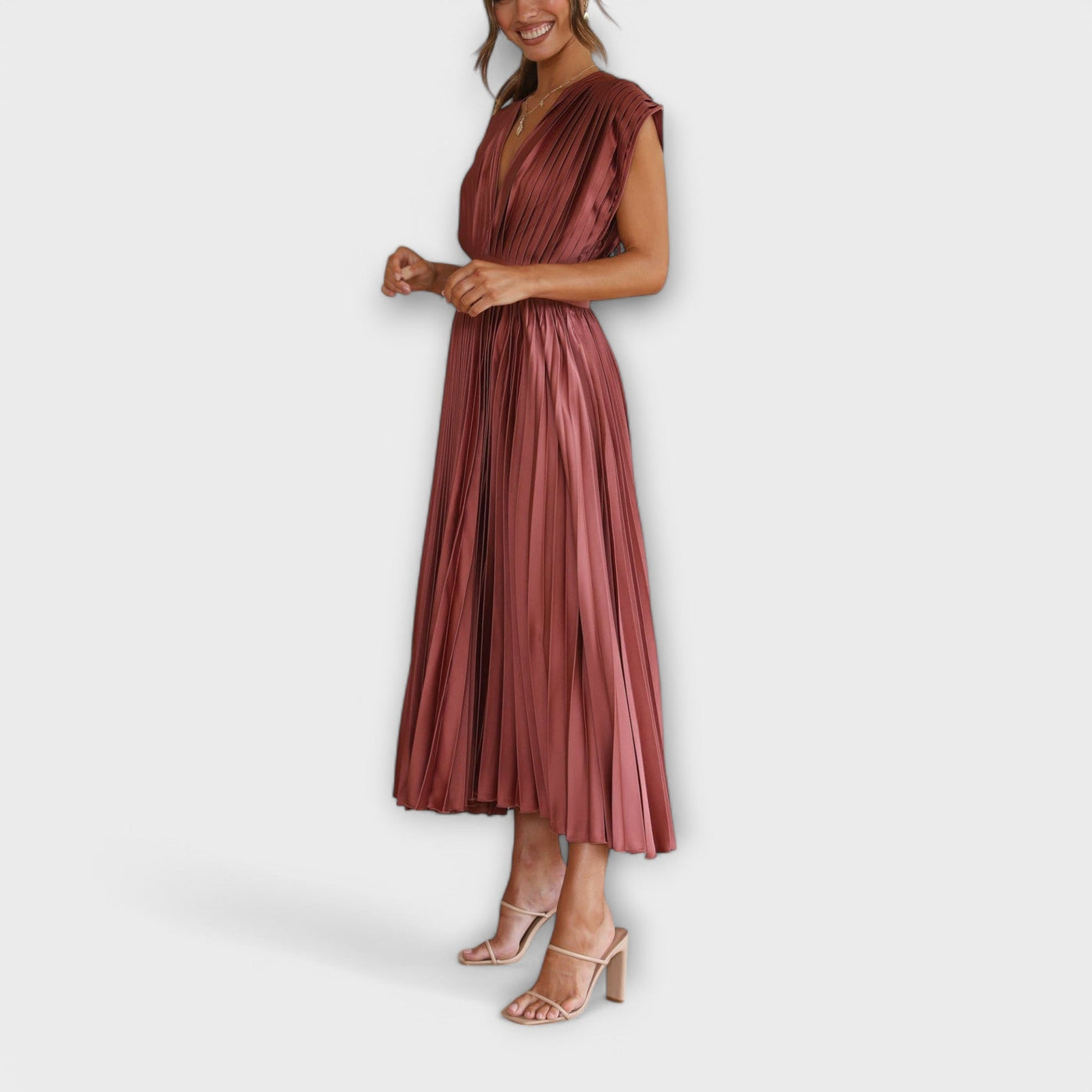 Maria | Elegant Pleated Style Dress