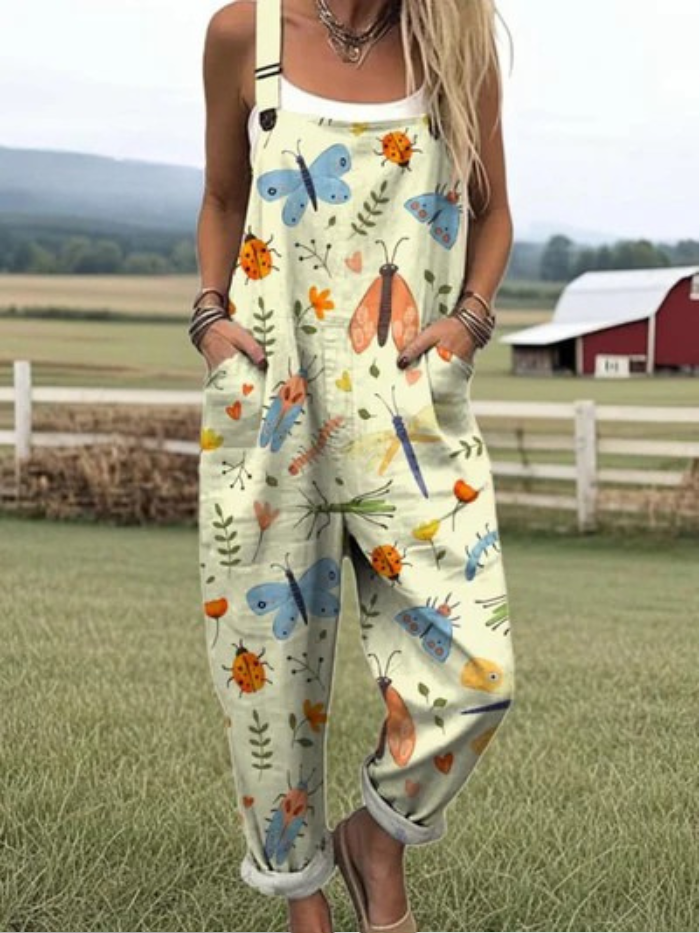 Marlowe | Garden Insects Relaxed Overalls