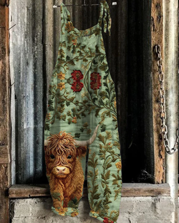 Rosamund | Vintage Embroidered Floral Jumpsuit