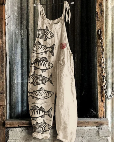 Matilda | Abstract Sea Design Jumpsuit