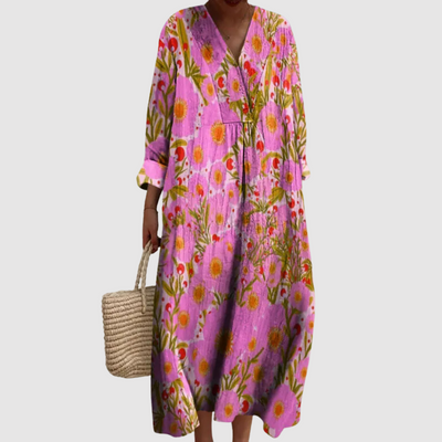 Daisy-May | Sunset Bloom Longline Floral Dress