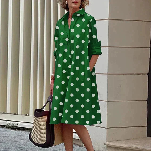Isla | Vibrant Button-Up Shirt Dress