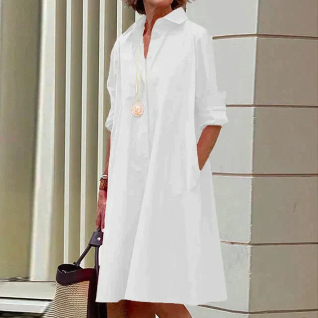 Isla | Vibrant Button-Up Shirt Dress
