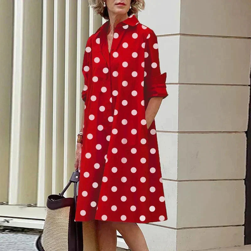 Isla | Vibrant Button-Up Shirt Dress