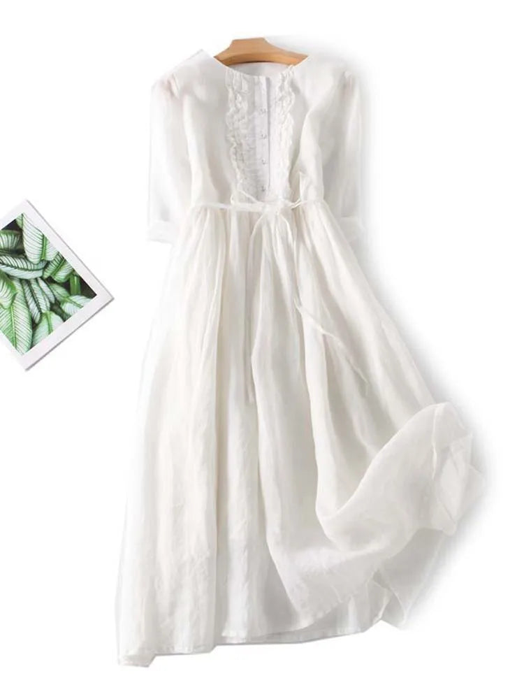 Amara | Waist-Defining Lace Dress