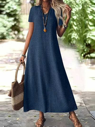 Isabelle | Elegant White Zipper Maxi Dress