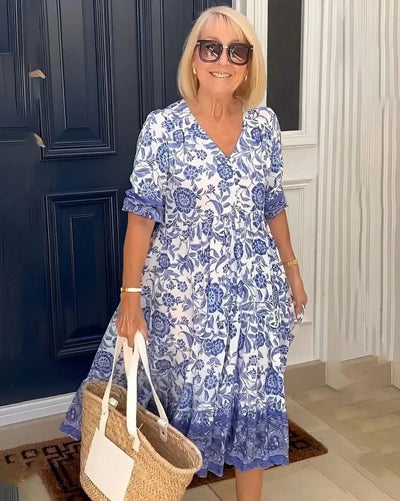 Arias | V-Neck Bohemian Dress