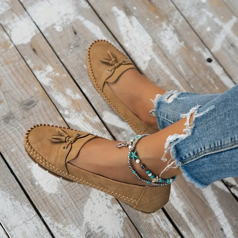 Harper | Soft Tassel Moccasin Loafers