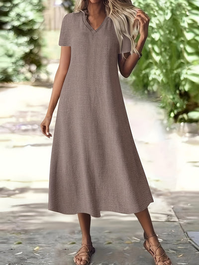 Isabelle | Elegant White Zipper Maxi Dress