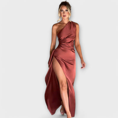Celeste | Asymmetrical Draped Maxi