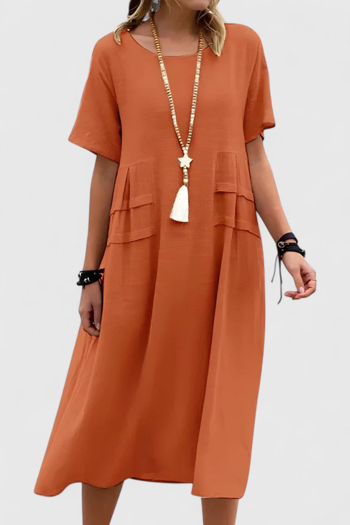 Amelia | Effortless Pocket Midi Dress