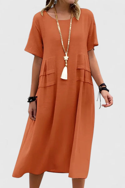 Amelia | Effortless Pocket Midi Dress