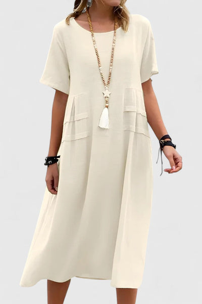 Amelia | Effortless Pocket Midi Dress