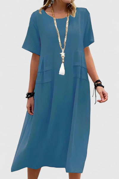 Amelia | Effortless Pocket Midi Dress