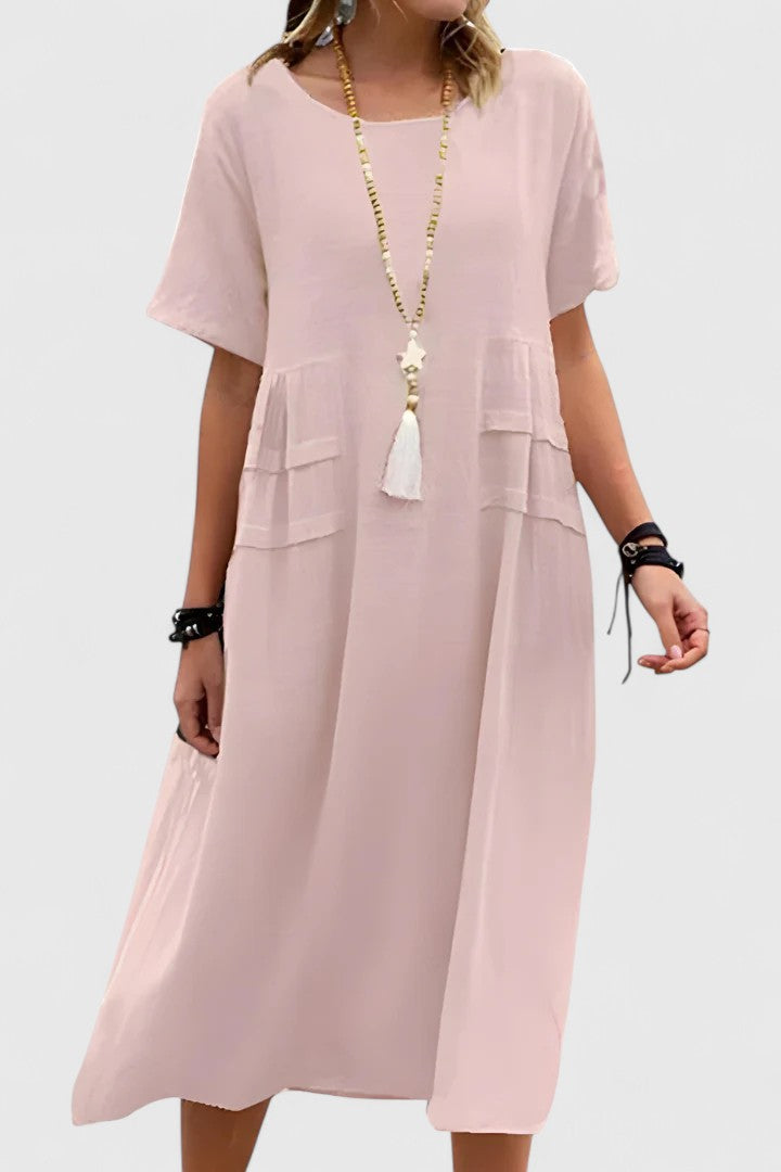 Amelia | Effortless Pocket Midi Dress