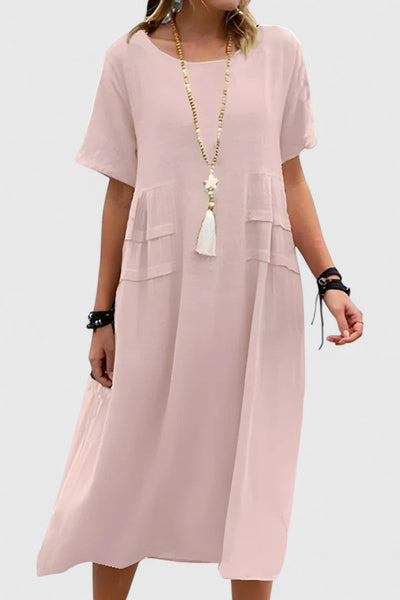 Amelia | Effortless Pocket Midi Dress