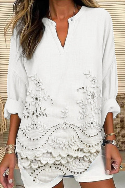 Sophie | Coastal Bloom Blouse