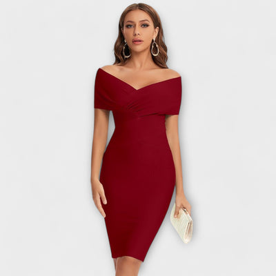 Vera | Elegant Square Neck Dress