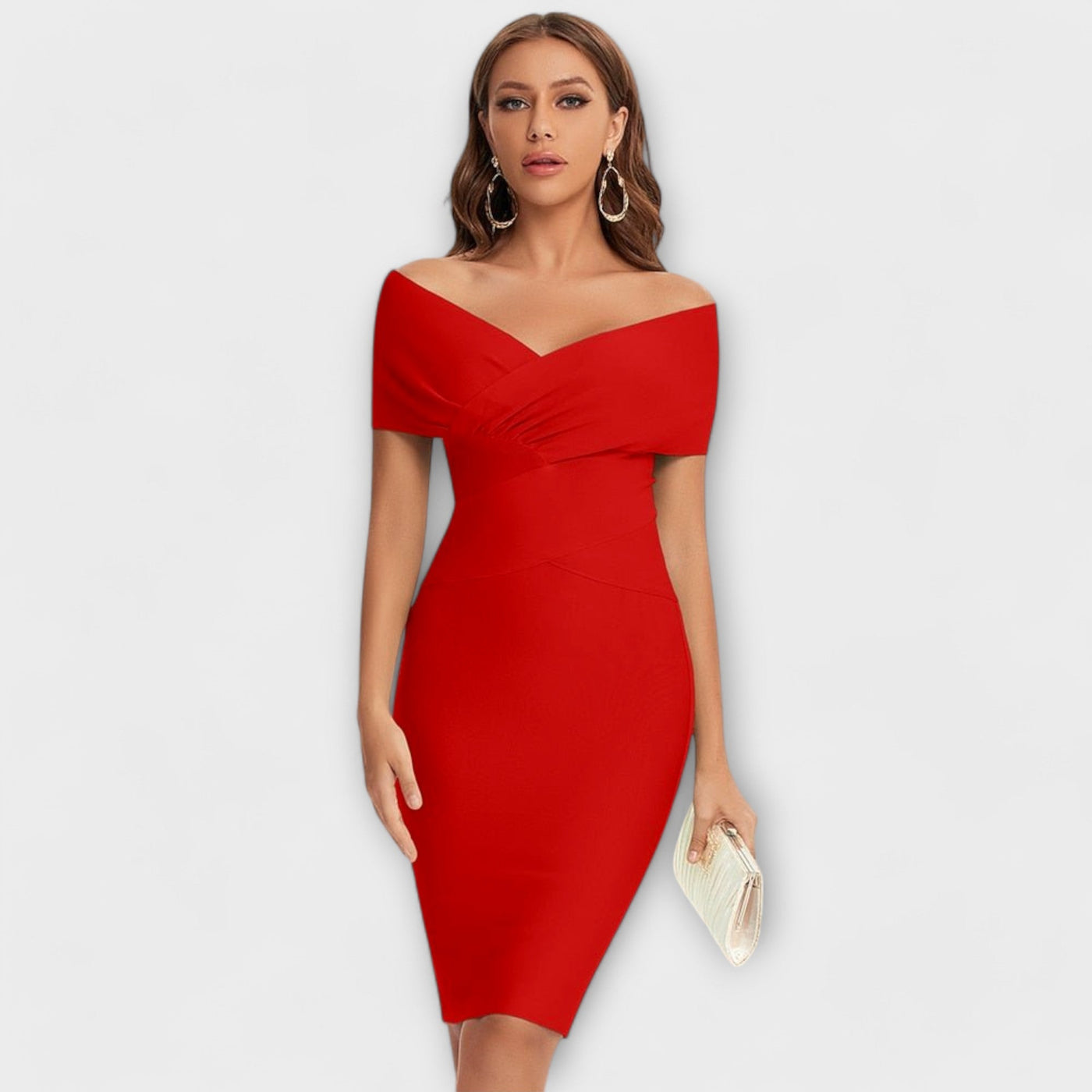 Vera | Elegant Square Neck Dress