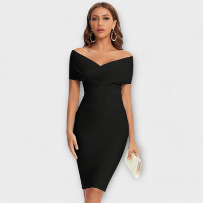 Vera | Elegant Square Neck Dress