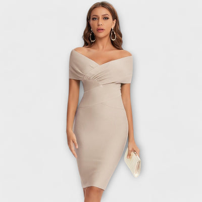 Vera | Elegant Square Neck Dress