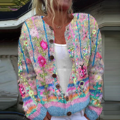 Linsey | Patterned Knit Cardigan