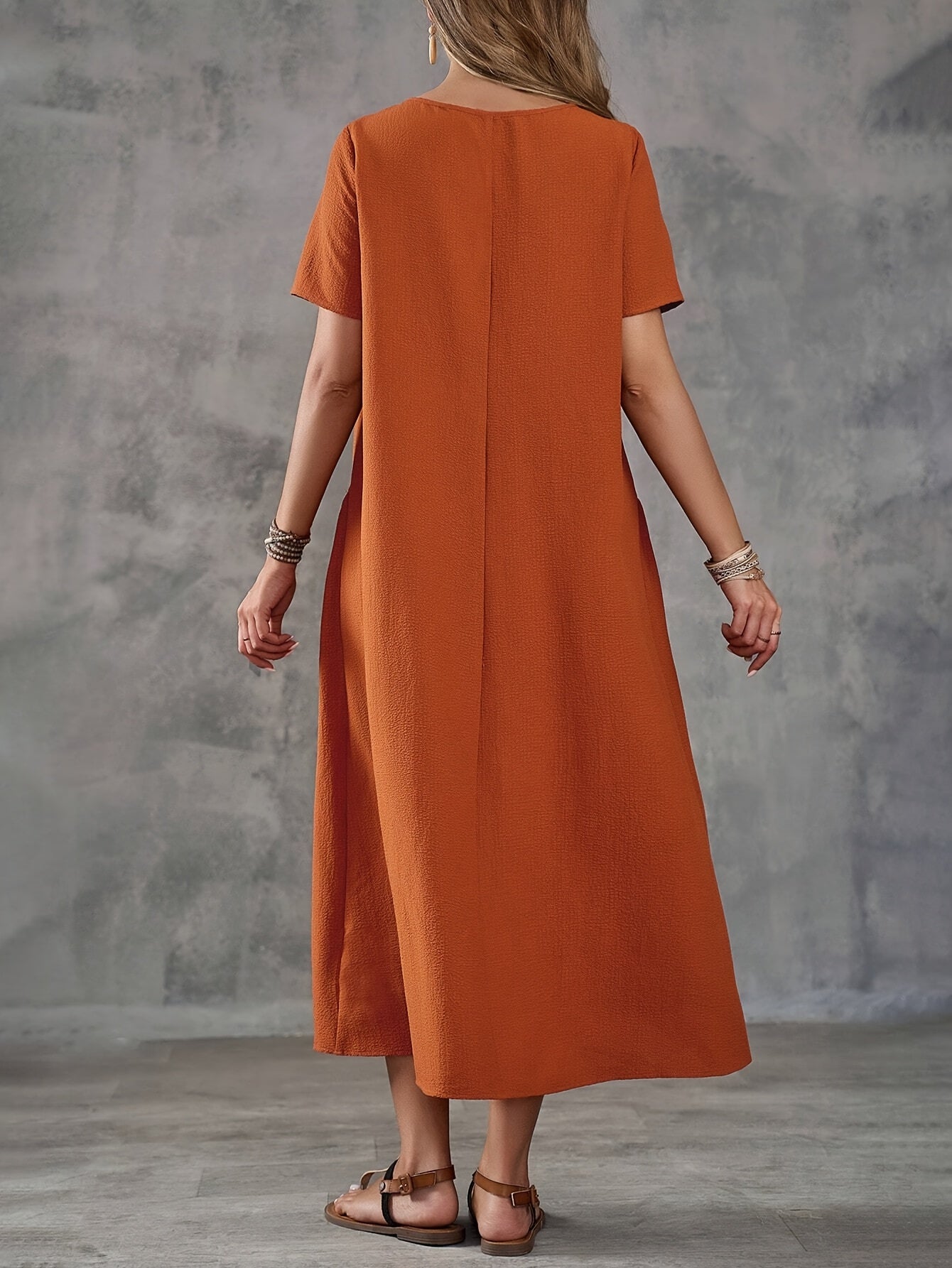 Talia | Casual Pocket Long Skirt Dress