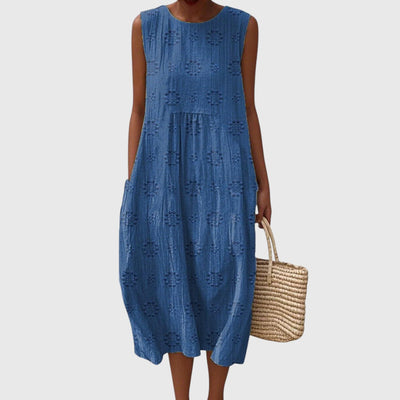 Callie | Olive Grove Sleeveless Midi Dress
