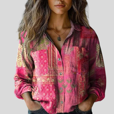 Mara | Premium Vintage Printed Blouse