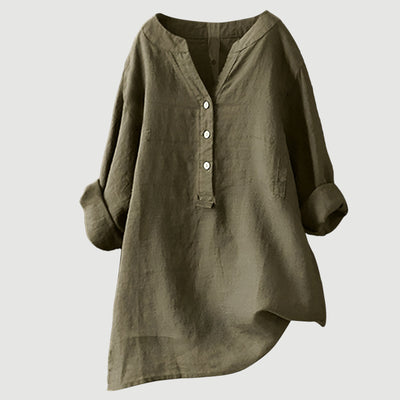 Alma | Breezy Button-Front Shirt