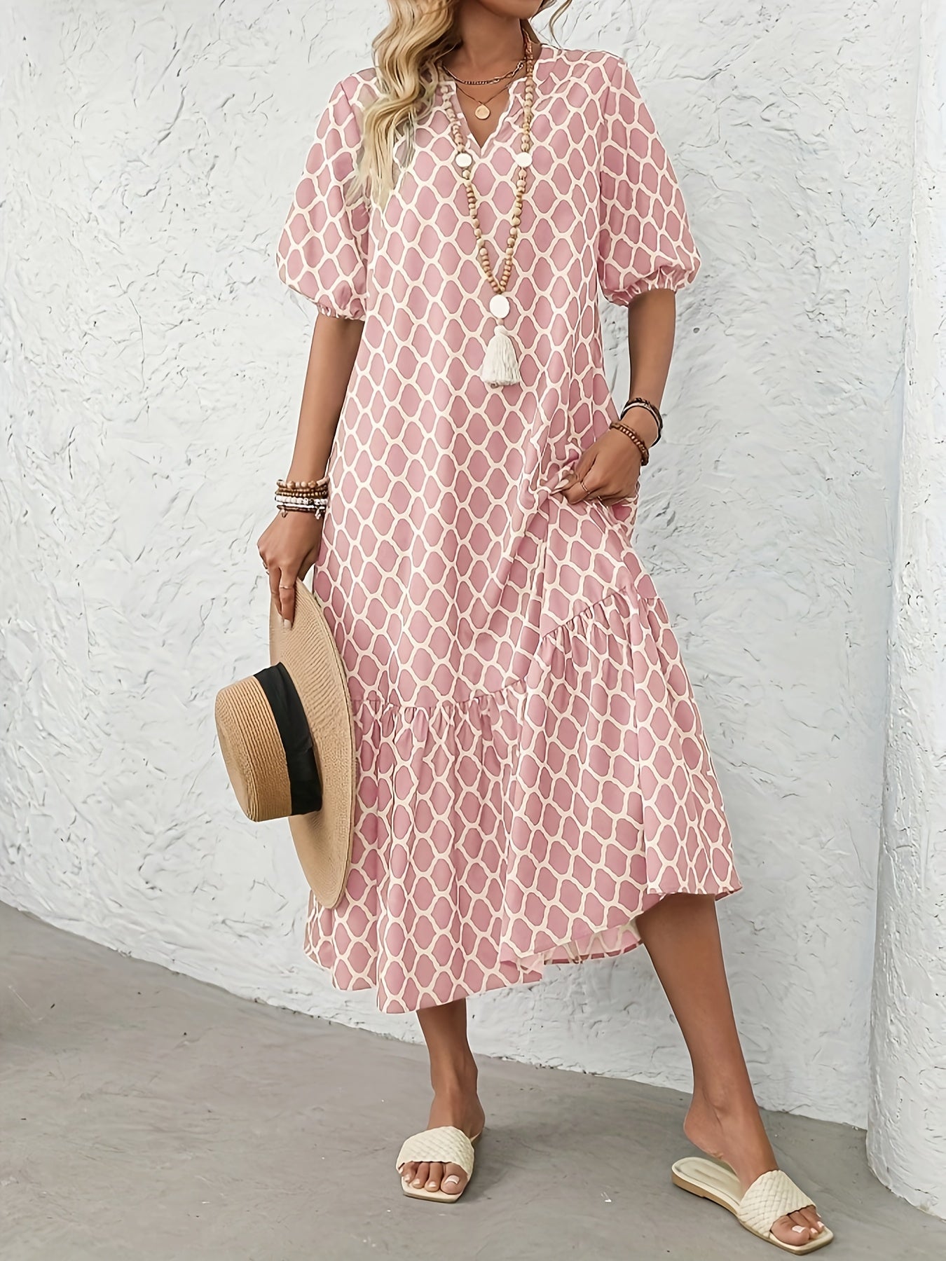 Madison | Pink Floral Vacation Dress