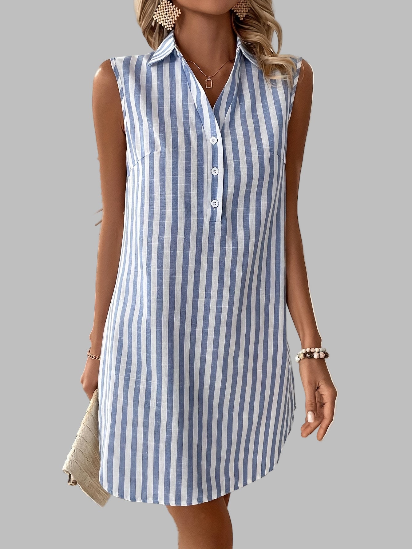 Laurienne | Striped Shirt Dress