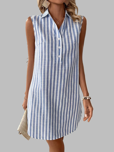 Laurienne | Striped Shirt Dress