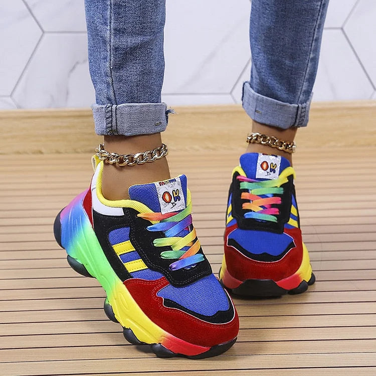 Roxy | Rainbow Chunky Sole Trainers