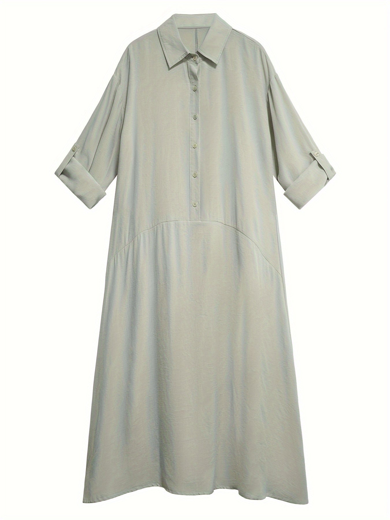 Avery | Mint Button Maxi Dress