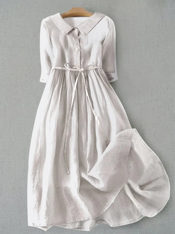 Adeline | Flattering Waist-Tie Dress