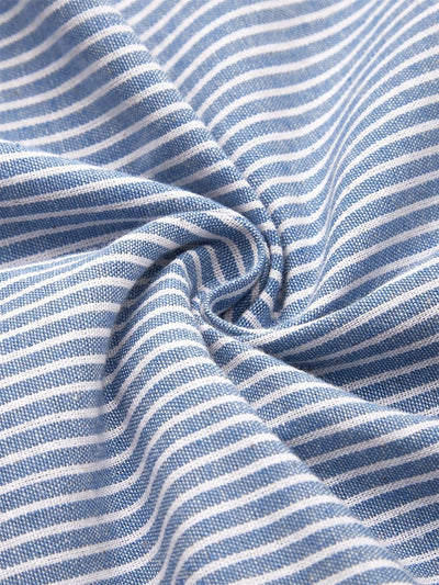Mae | Coastal Stripe Button Midi Dress