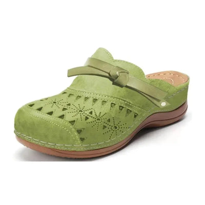 Lena | Navy Comfort Cut-Out Clogs