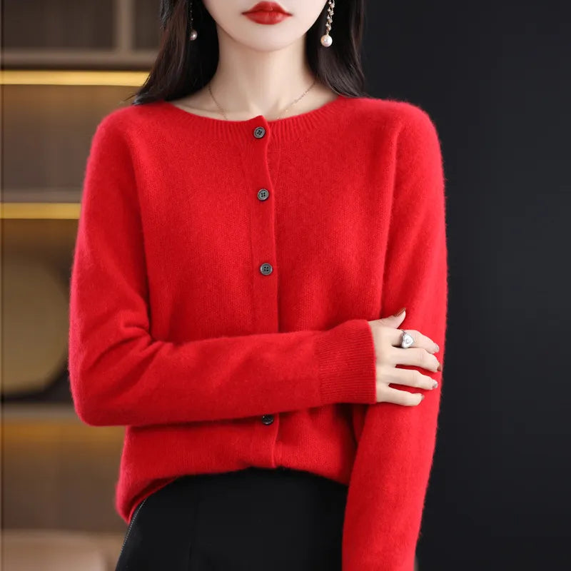 Leyla | Classic Button-Up Knit Cardigan