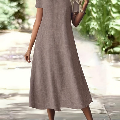 Isabelle | Elegant White Zipper Maxi Dress