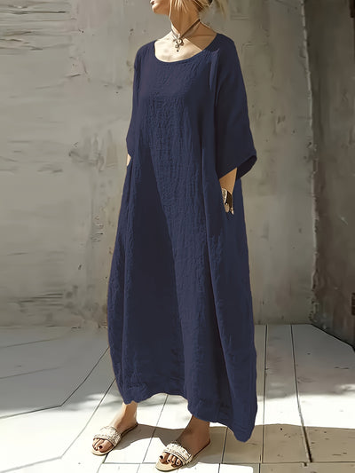 Ellie | Seven-Sleeve Casual Long Dress